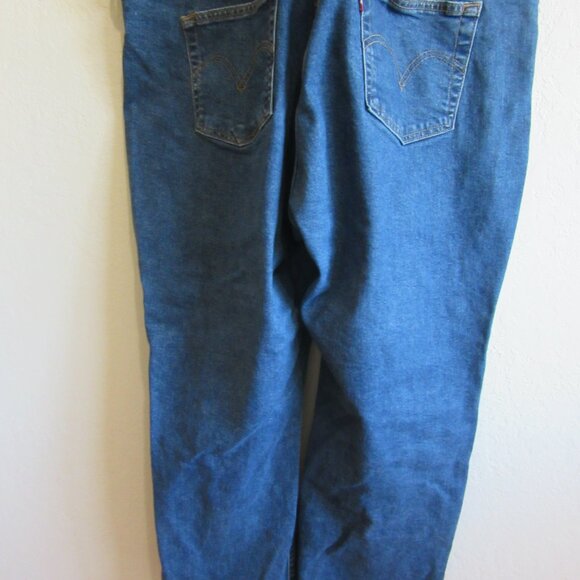 LEVI STRAUSS Women's Blue Denim Overalls Size 18W - Picture 3 of 11